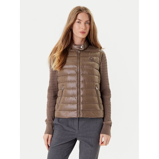 Tommy Hilfiger Bezrękawnik WW0WW45499 Brązowy Regular Fit ze sklepu MODIVO w kategorii Kamizelki damskie - zdjęcie 184787726
