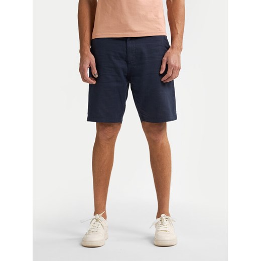 Petrol Industries Szorty materiałowe M-1050-SHO538 Granatowy Slim Fit ze sklepu MODIVO w kategorii Spodenki męskie - zdjęcie 184787727