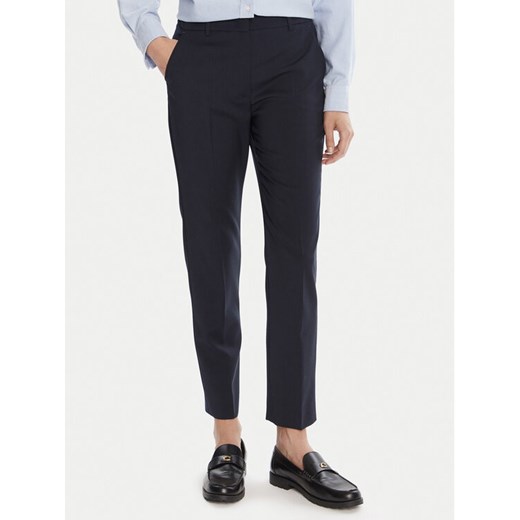 Weekend Max Mara Spodnie materiałowe Canon 2525136171 Granatowy Slim Fit ze sklepu MODIVO w kategorii Spodnie damskie - zdjęcie 184787735