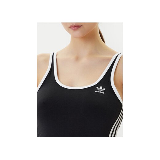 adidas Sukienka codzienna adicolor 3-Stripes JD4619 Czarny Slim Fit L MODIVO