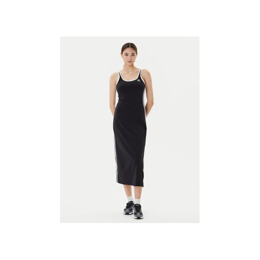 adidas Sukienka codzienna adicolor 3-Stripes JD4619 Czarny Slim Fit L MODIVO