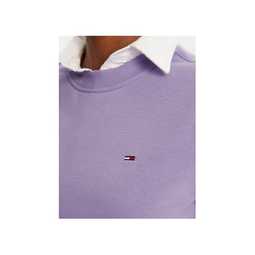 Tommy Jeans Bluza Flag DW0DW19959 Fioletowy Regular Fit Tommy Jeans XS MODIVO