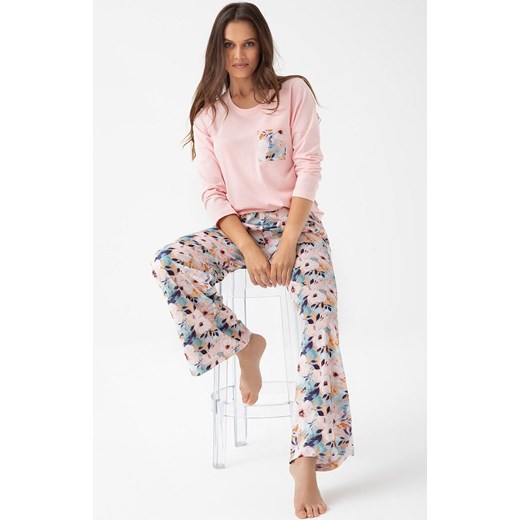 Bawełniana piżama damska 348, Kolor różowo-miętowy, Rozmiar M, Luna ze sklepu Primodo w kategorii Piżamy damskie - zdjęcie 184788886