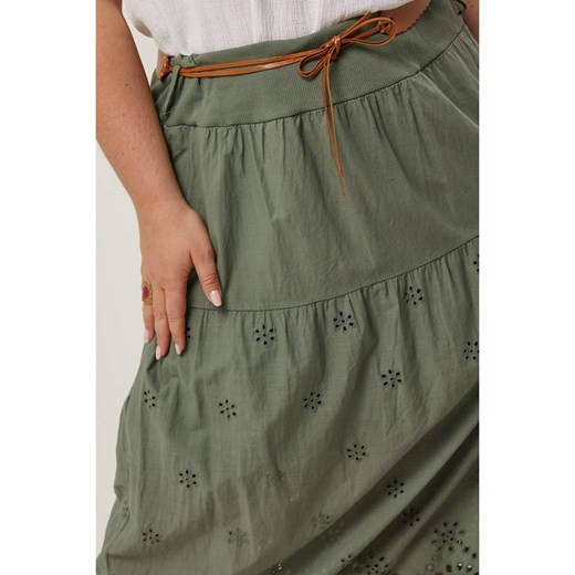 Curvy Lady Spódnica w kolorze khaki Curvy Lady 44/46 okazyjna cena Limango Polska