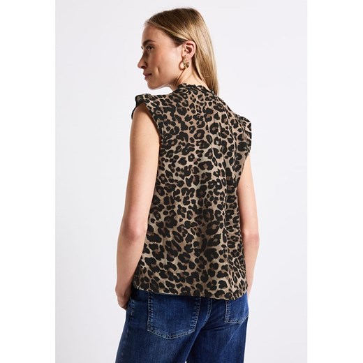 Street One Bluzka w kolorze beżowo-czarnym Street One 42 wyprzedaż Limango Polska