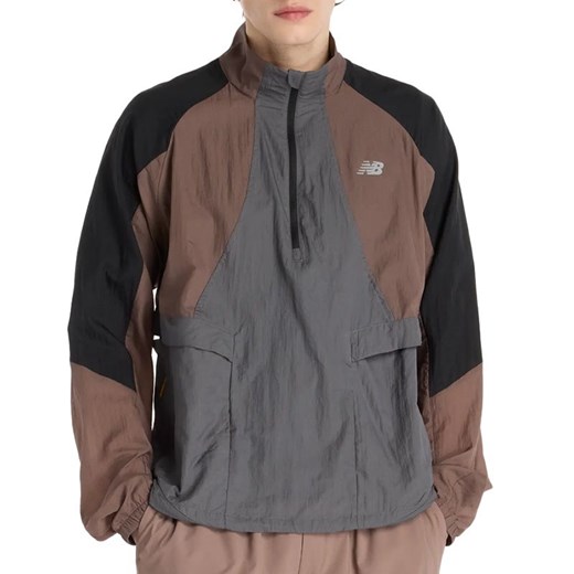 Kurtka męska New Balance MO53206EAS - brązowa ze sklepu streetstyle24.pl w kategorii Kurtki męskie - zdjęcie 184789977