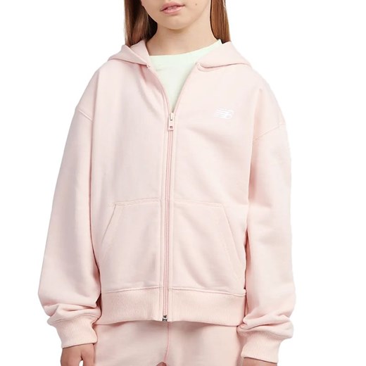 Bluza dziecięca New Balance LAKG0057PIE - różowa ze sklepu streetstyle24.pl w kategorii Bluzy dziewczęce - zdjęcie 184789985