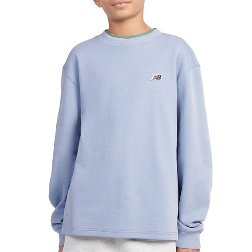 Bluza dziecięca New Balance LAKB0193DUS - niebieska ze sklepu streetstyle24.pl w kategorii Bluzy chłopięce - zdjęcie 184789986