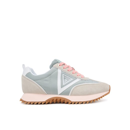 Guess Sneakersy FLTBAI SUE12 Zielony ze sklepu MODIVO w kategorii Buty sportowe damskie - zdjęcie 184790359