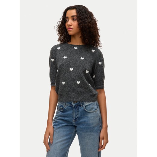 Vero Moda Sweter Doffy 10330793 Szary Regular Fit ze sklepu MODIVO w kategorii Swetry damskie - zdjęcie 184790375