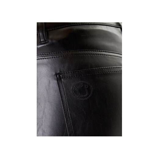 HUGO Spodnie z imitacji skóry Hableu-1 50542417 Czarny Slim Fit 38 MODIVO
