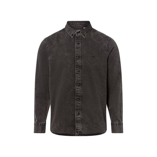 Levi's Męska koszula dżinsowa Mężczyźni Comfort Fit Bawełna szary marmurkowy ze sklepu vangraaf w kategorii Koszule męskie - zdjęcie 184791079