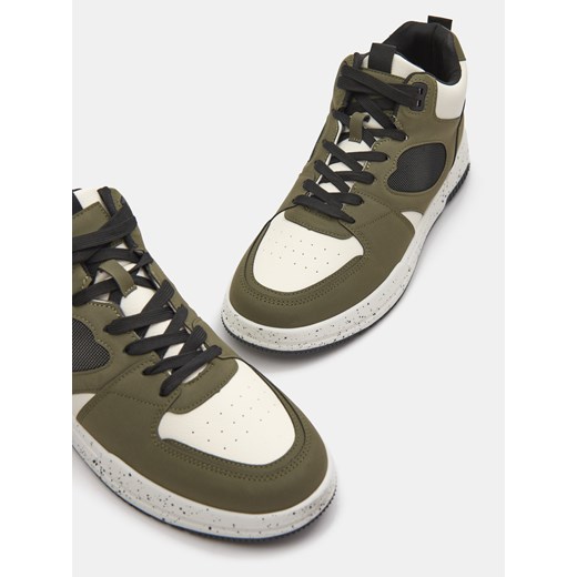 Sinsay - Trampki za kostkę - zielony Sinsay 42 Sinsay