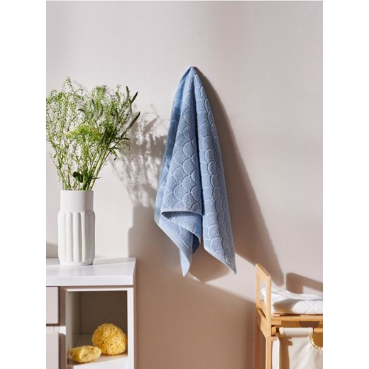 Sinsay - Ręcznik z żakardowym wzorem - błękitny ze sklepu Sinsay w kategorii Ręczniki - zdjęcie 184792918