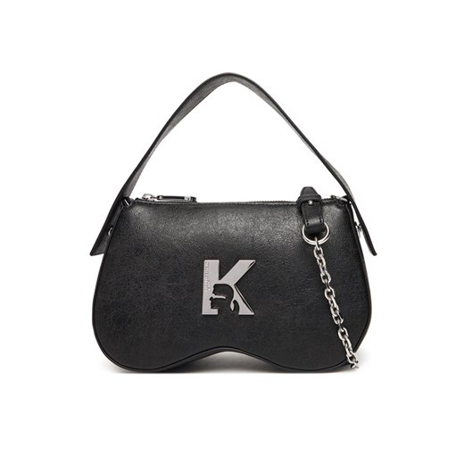 Torebka Karl Lagerfeld Jeans A3W30213 Czarny ze sklepu eobuwie.pl w kategorii Listonoszki - zdjęcie 184793297