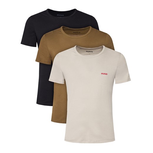 HUGO Komplet 3 t-shirtów 50532811 Kolorowy Regular Fit ze sklepu MODIVO w kategorii T-shirty męskie - zdjęcie 184794118