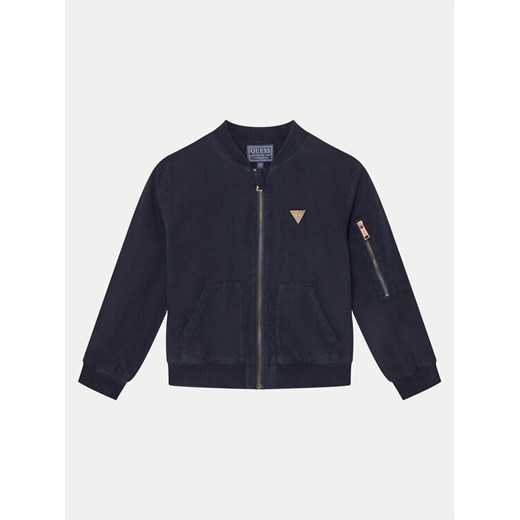 Guess Kurtka bomber L5GL02 WG5G0 Granatowy Regular Fit ze sklepu MODIVO w kategorii Kurtki chłopięce - zdjęcie 184794158