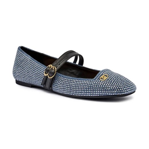 Liu Jo Baleriny BRIGITTE 06 | z dodatkiem skóry ze sklepu Gomez Fashion Store w kategorii Balerinki - zdjęcie 184795946