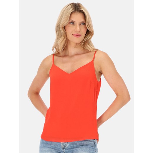 Top damski pomarańczowy na ramiączkach EyeForFashion ze sklepu Eye For Fashion w kategorii Bluzki damskie - zdjęcie 184796689