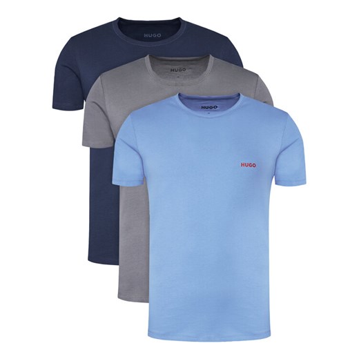 HUGO Komplet 3 t-shirtów 50532811 Kolorowy Regular Fit ze sklepu MODIVO w kategorii T-shirty męskie - zdjęcie 184797637