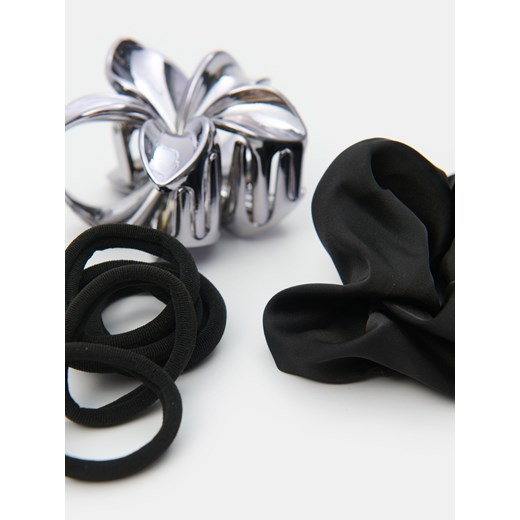 Sinsay - Gumki do włosów z klamerką - zestaw - wielobarwny Sinsay One Size Sinsay