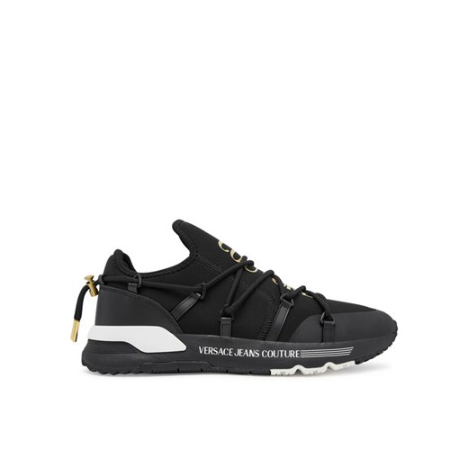Sneakersy Versace Jeans Couture 79YA3SA6 ZS915 G89 Czarny ze sklepu eobuwie.pl w kategorii Buty sportowe męskie - zdjęcie 184799727