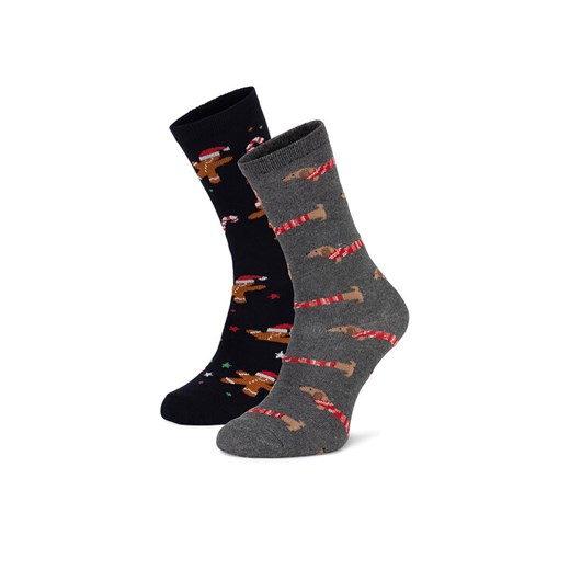 Zestaw 2 par wysokich skarpet męskich Lasocki 2MB-002-AW24 (2-pack) Szary ze sklepu eobuwie.pl w kategorii Skarpetki męskie - zdjęcie 184799756