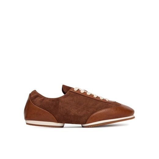 Sneakersy Polo Ralph Lauren 804972893002 Brązowy ze sklepu eobuwie.pl w kategorii Buty sportowe damskie - zdjęcie 184799835