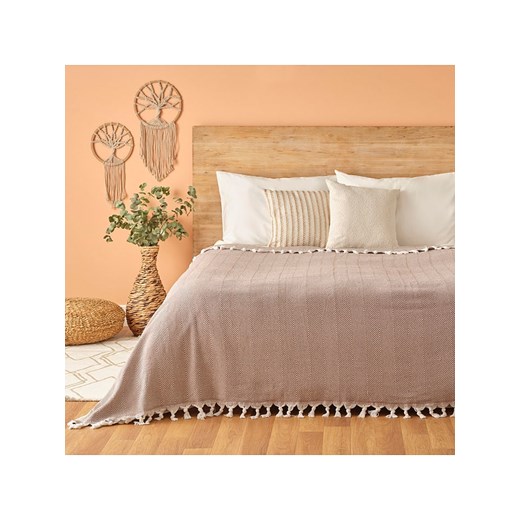 BELLA MAISON Narzuta &quot;Nina&quot; w kolorze jasnobrązowym ze sklepu Limango Polska w kategorii Tekstylia - zdjęcie 184801295