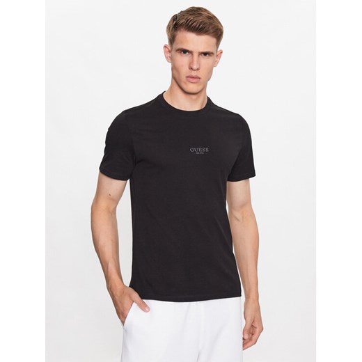 Guess T-Shirt Aidy M2YI72 I3Z14 Czarny Slim Fit ze sklepu MODIVO w kategorii T-shirty męskie - zdjęcie 184801878