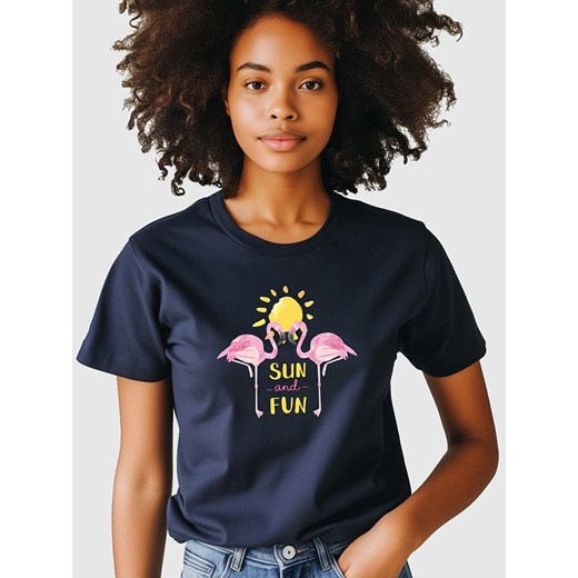 WOOOP Koszulka w kolorze granatowym ze sklepu Limango Polska w kategorii Bluzki damskie - zdjęcie 184808445