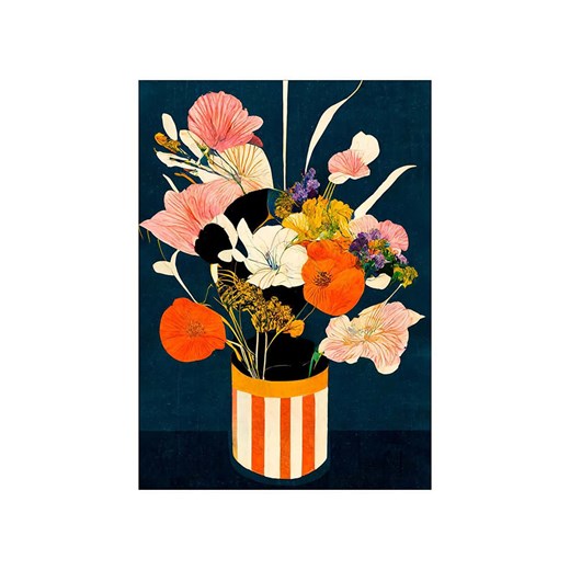 Poster &amp; Frame Druk artystyczny &quot;Flowers at night&quot; ze sklepu Limango Polska w kategorii Obrazy - zdjęcie 184808575
