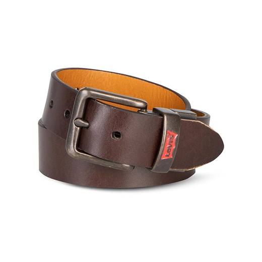 Levi&apos;s Kids Skórzany pasek w kolorze brązowym ze sklepu Limango Polska w kategorii Paski dziecięce - zdjęcie 184808646