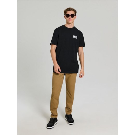 Sinsay - Koszulka z nadrukiem na plecach NASA - czarny ze sklepu Sinsay w kategorii T-shirty męskie - zdjęcie 184810027