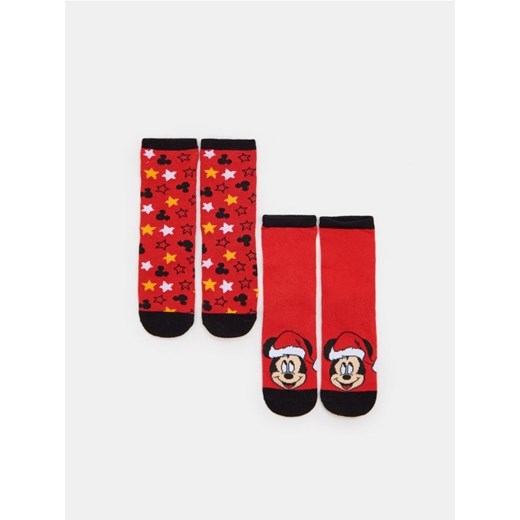 Sinsay - Skarpetki Myszka Miki 2 pack - czerwony ze sklepu Sinsay w kategorii Skarpetki dziecięce - zdjęcie 184810038