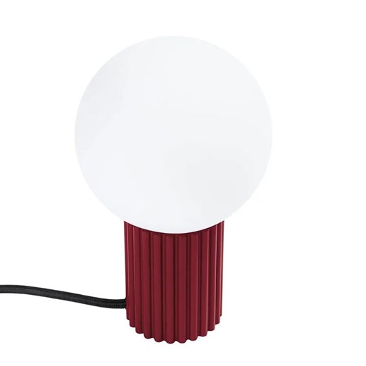 Burgundowa lampka na biurko - K601-Buble ze sklepu Edinos.pl w kategorii Lampy stołowe - zdjęcie 184810075