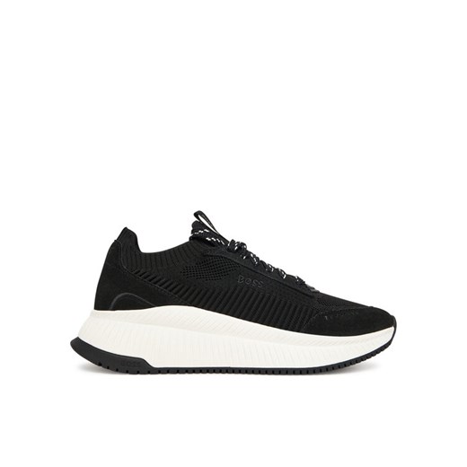 Sneakersy BOSS TTNMEVO 50536413 Czarny ze sklepu eobuwie.pl w kategorii Buty sportowe damskie - zdjęcie 184810267