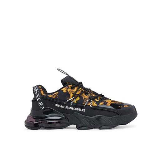 Sneakersy Versace Jeans Couture 79YA3SU2 ZSC94 G89 Czarny ze sklepu eobuwie.pl w kategorii Buty sportowe męskie - zdjęcie 184810279