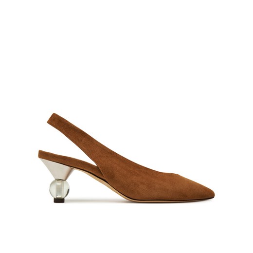 Sandały Weekend Max Mara Orma 2525526094600 Brązowy ze sklepu eobuwie.pl w kategorii Sandały damskie - zdjęcie 184810299