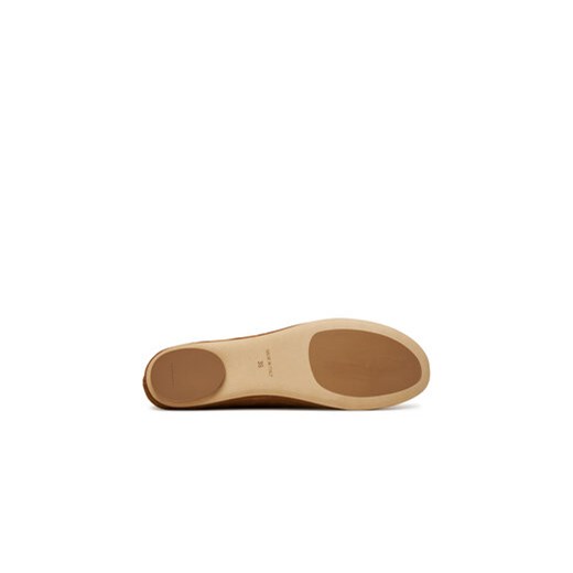 Baleriny Weekend Max Mara Todisuede 2525526074600 Brązowy 41 eobuwie.pl