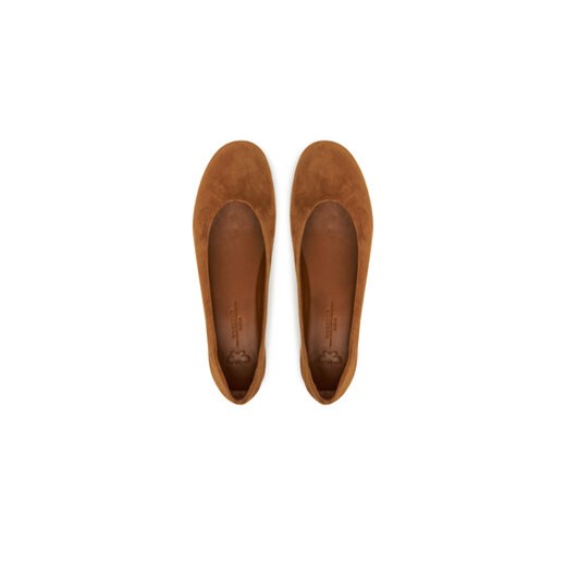 Baleriny Weekend Max Mara Todisuede 2525526074600 Brązowy 36 eobuwie.pl