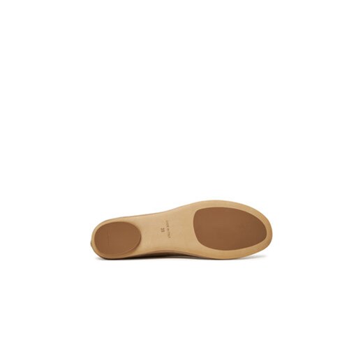 Baleriny Weekend Max Mara Todisuede 2525526074600 Beżowy 37 eobuwie.pl