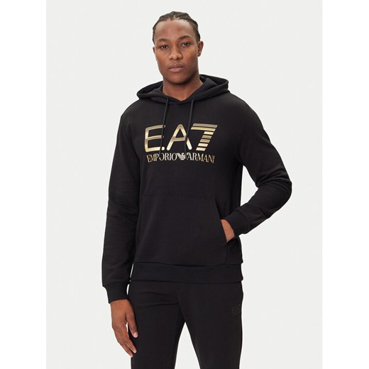 EA7 Emporio Armani Bluza 7M001190 AF17787 UC001 Czarny Regular Fit ze sklepu MODIVO w kategorii Bluzy męskie - zdjęcie 184811796