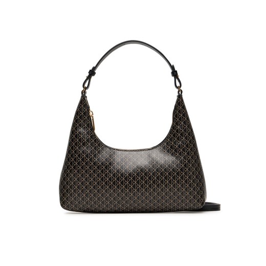 Torebka Calvin Klein Emblem Aop Conv Shoulder Bag LV04F3298G Czarny ze sklepu eobuwie.pl w kategorii Torebki damskie - zdjęcie 184812356