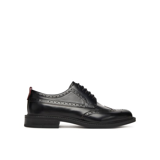 Półbuty HUGO Lysander 50548655 Czarny ze sklepu eobuwie.pl w kategorii Buty eleganckie męskie - zdjęcie 184812358
