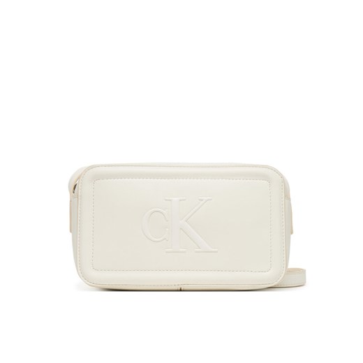 Torebka Calvin Klein Bold Ck Camera Bag LV04F3220G Biały ze sklepu eobuwie.pl w kategorii Listonoszki - zdjęcie 184812369