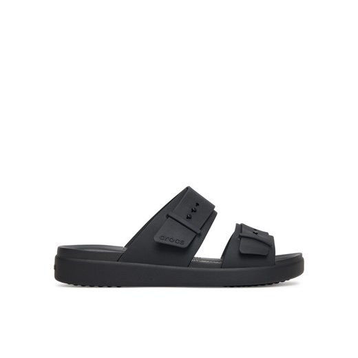 Klapki Crocs Brooklyn Buckle Low Low 211215 Czarny ze sklepu eobuwie.pl w kategorii Klapki damskie - zdjęcie 184812399