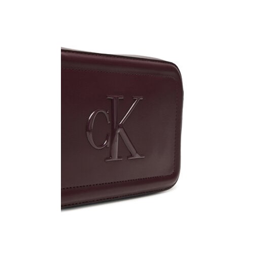 Torebka Calvin Klein Bold Ck Camera Bag LV04F3220G Bordowy Calvin Klein 00 eobuwie.pl
