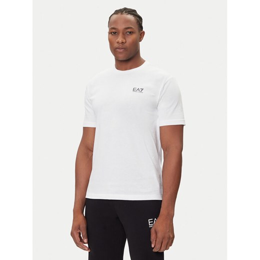 EA7 Emporio Armani T-Shirt 7M000567 AF10375 M0003 Biały Regular Fit ze sklepu MODIVO w kategorii T-shirty męskie - zdjęcie 184812896
