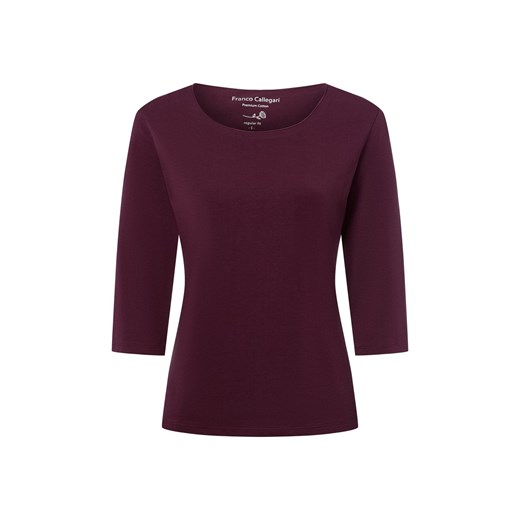 Franco Callegari Koszula damska Kobiety Bawełna bakłażanowy jednolity ze sklepu vangraaf w kategorii Bluzki damskie - zdjęcie 184813326